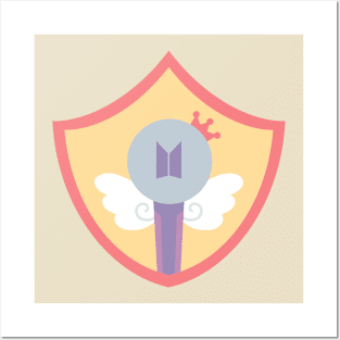 BTS pastel emblem badge Posters and Art